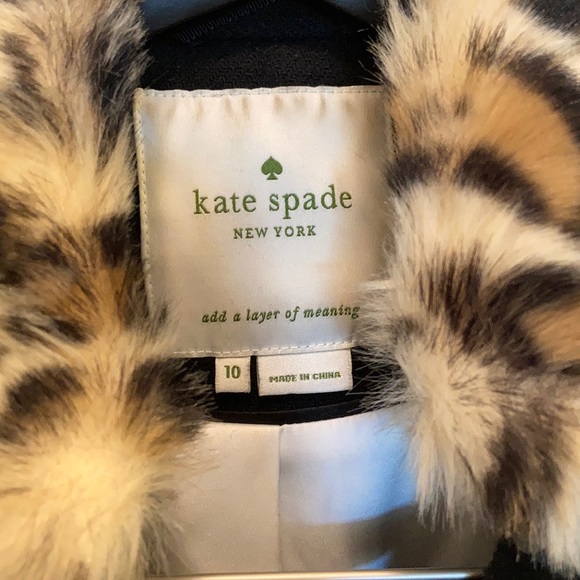 Kate Spade Removable Fur Collar Wool Coat - Picture 4 of 9